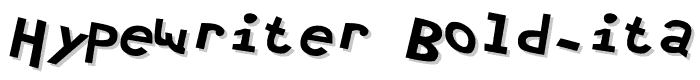 Hypewriter Bold-Italic font